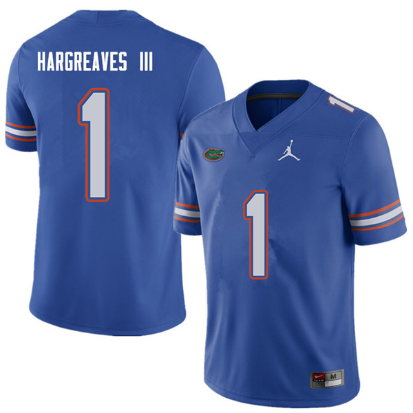 Jordan Brand Men #1 Vernon Hargreaves III Florida Gators College Football Jerseys Sale-Royal